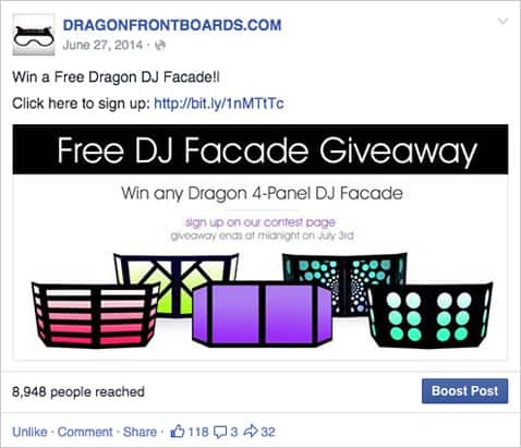 Dragon Frontboards Social Media