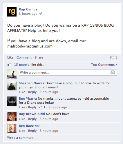 rap genius seo scam 