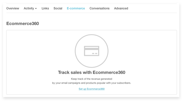 MailChimp Ecommerce 360