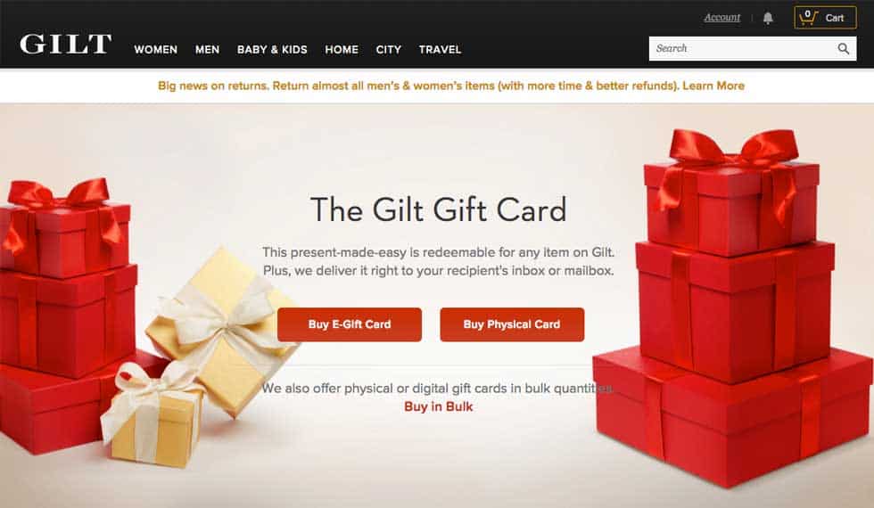 Ecommerce Gift Cards