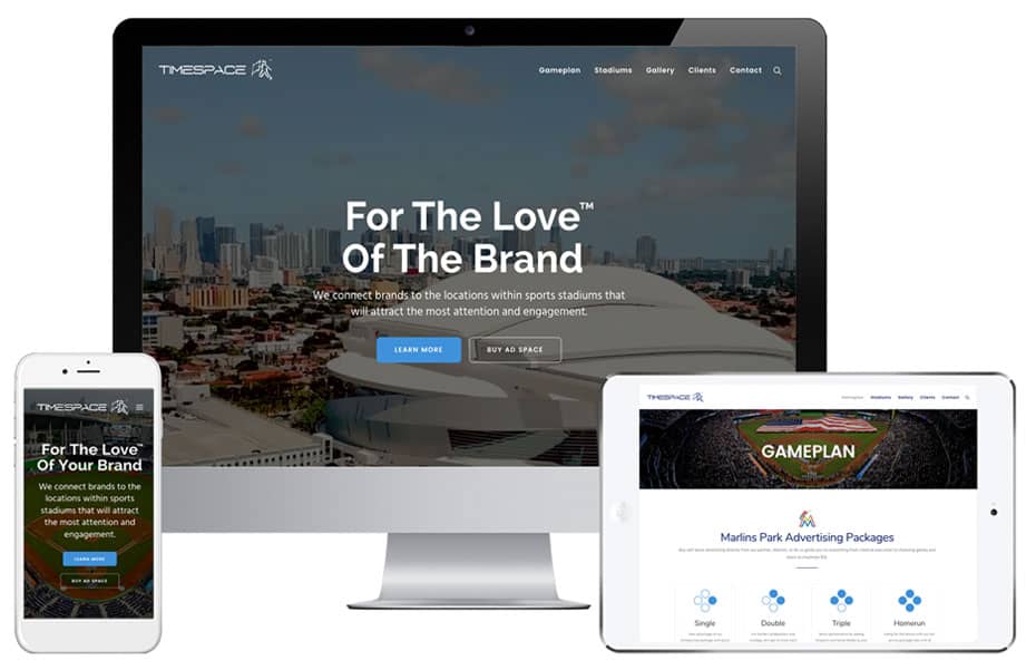 TIMESPACE WordPress Website Design - FUZE Miami