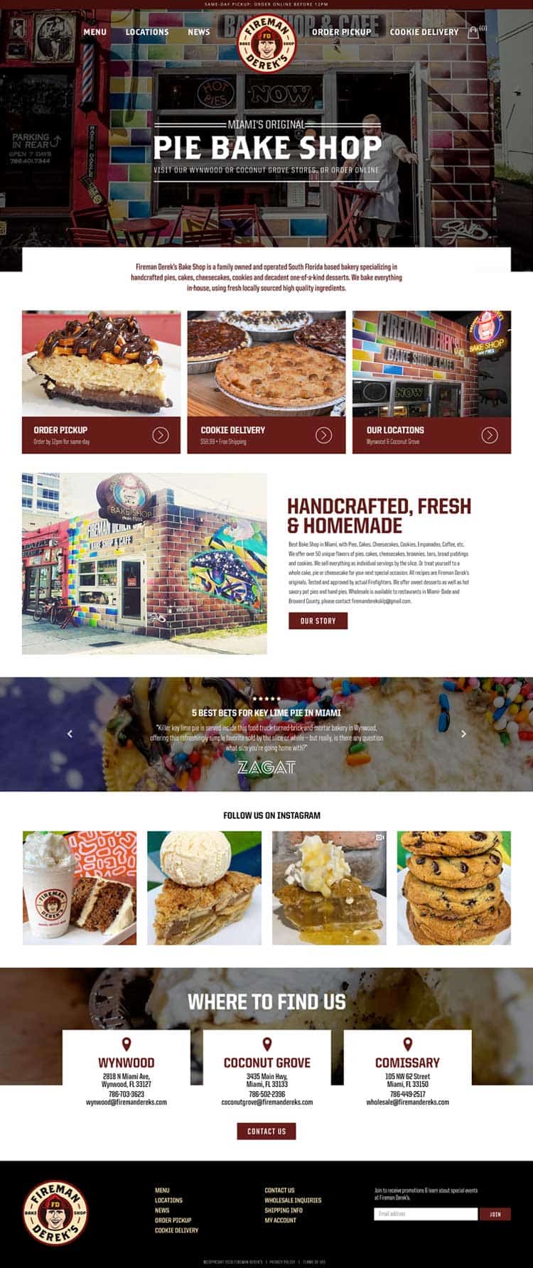 Restaurant Website Design - FUZE Miami