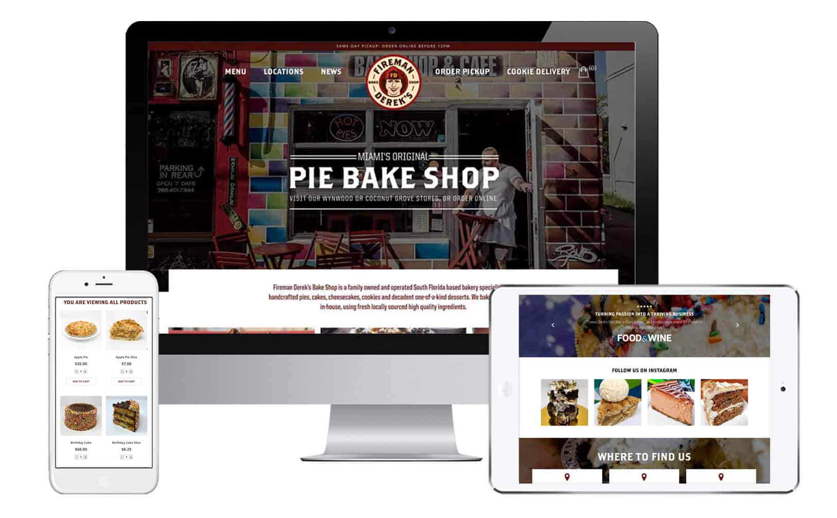 Restaurant & Bakery Website Design - FUZE