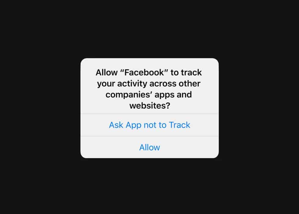 iOS 14.5 Privacy Tracking Pop Up