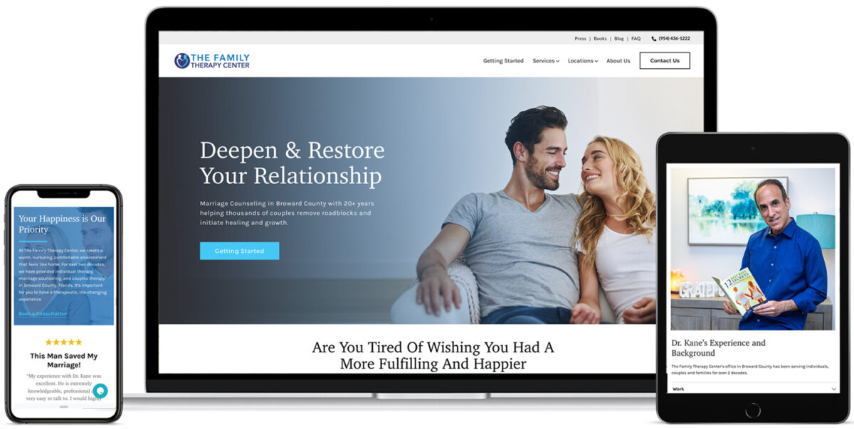 Website Design for Therapists and Counselors.