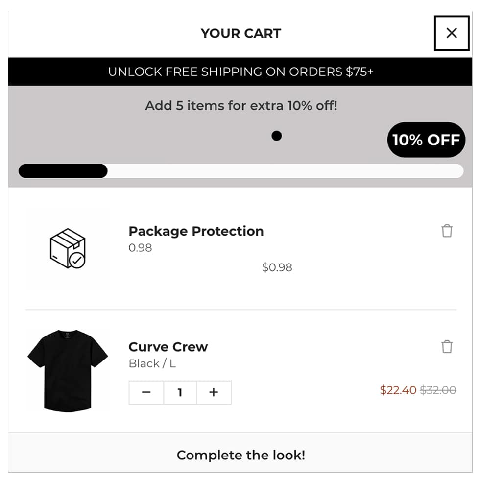 WYR Wear bundle discount example to boost average order value.
